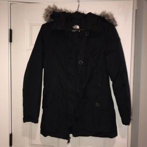 Black north face winter coat